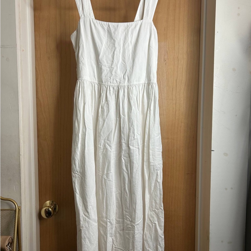 Uniqlo White Midi Dress